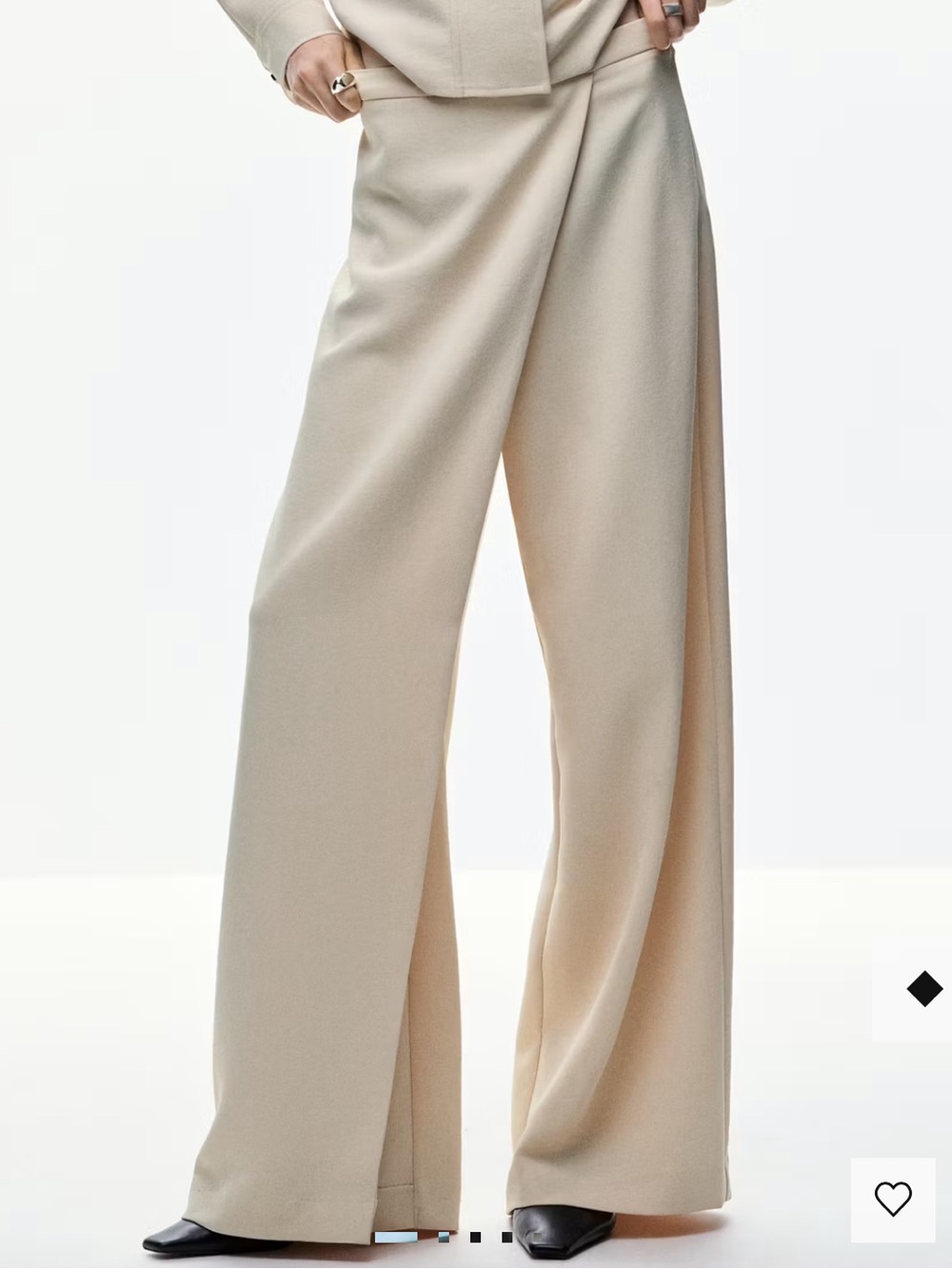 Mango STRAIGHT-LEG CROSSOVER TROUSERS 4084